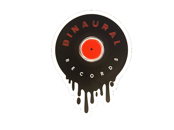 Binaural Records Melting Vinyl Sticker