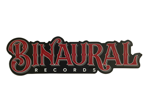 Binaural Records - Vintage Western Style Die Cut Sticker