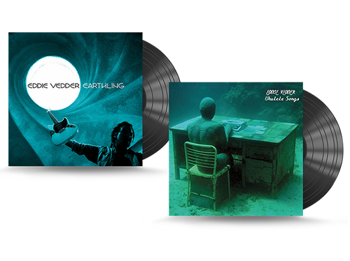 Eddie Vedder [Earthling + Ukulele Songs] Solo Album Black Vinyl Bundle