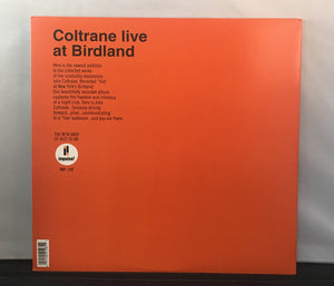 John Coltrane Live at Birdland Album Cover Back
