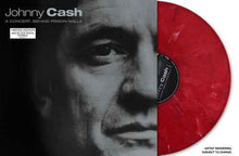 Load image into Gallery viewer, Johnny Cash A Concert: Behind Prison Walls (Limited Edition, Red, Black, &amp; White Marble Colored Vinyl) Vinyl