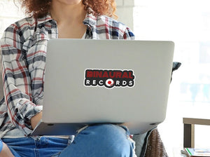 Binaural Records - Die Cut Logo Sticker